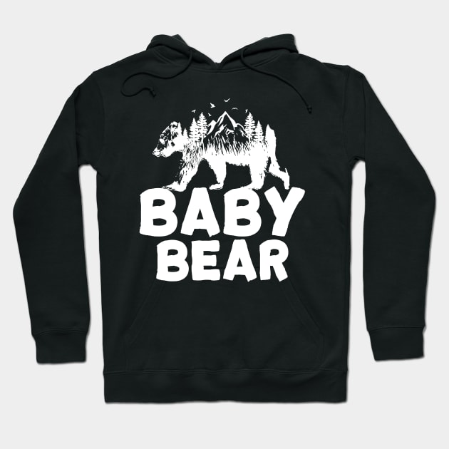 Baby Bear Wild mountains Hoodie by Kyandii